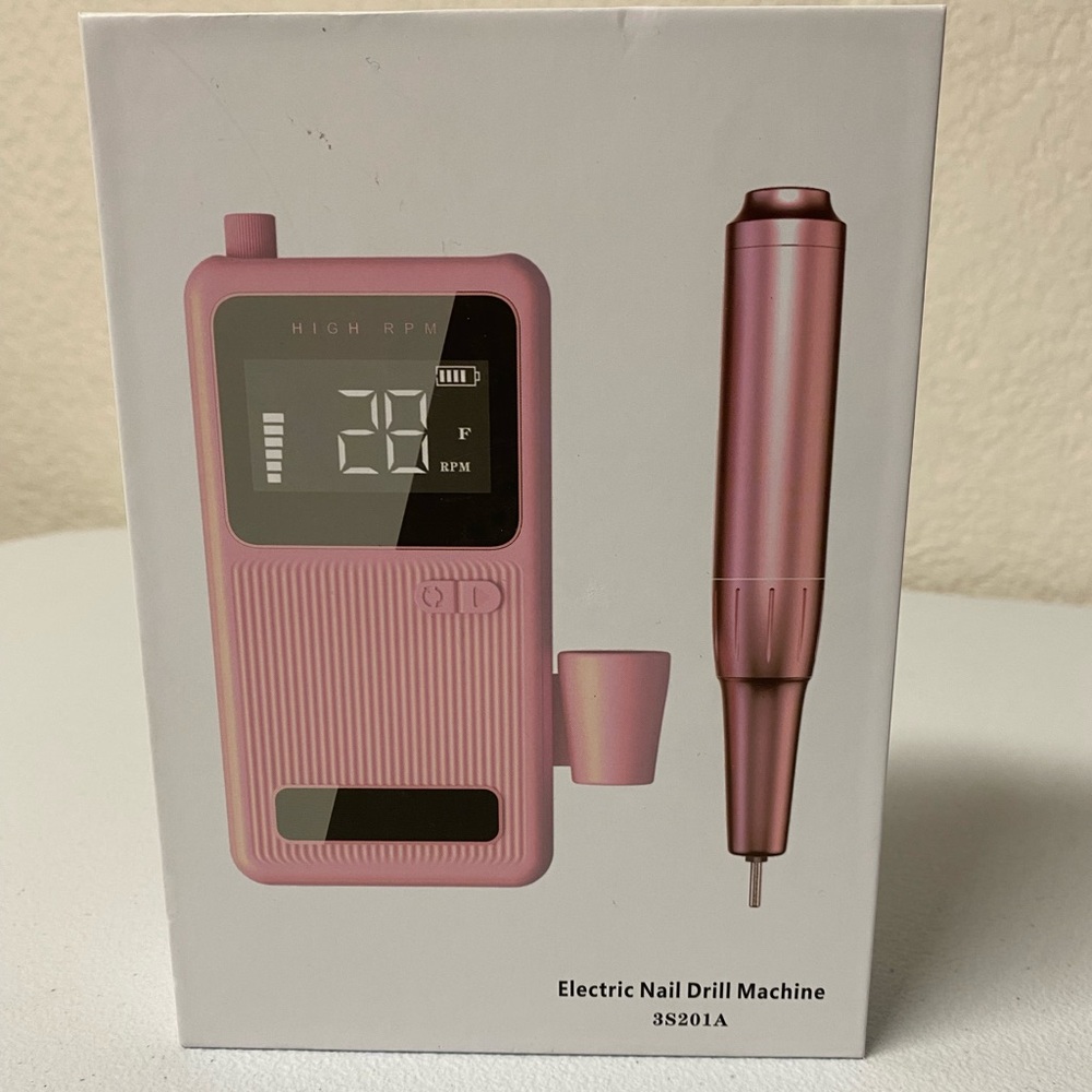 High-Performance Pink Electric Nail Drill by [Brand]